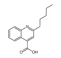 2-pentyl-quinoline-4-carboxylic acid结构式