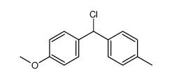 (4-methylphenyl)-(4'-methoxyphenyl)methyl chloride Structure
