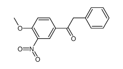 1-(4-methoxy-3-nitrophenyl)-2-phenylethan-1-one结构式