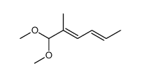 2-methyl-2,4-hexadienal dimethyl acetal结构式