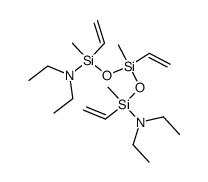 1,5-bis(diethylamino)-1,3,5-trimethyl-1,3,5-trivinyltrisiloxane Structure