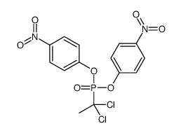 1-[1,1-dichloroethyl-(4-nitrophenoxy)phosphoryl]oxy-4-nitrobenzene结构式
