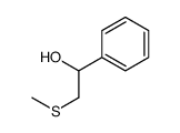 2-methylsulfanyl-1-phenylethanol Structure
