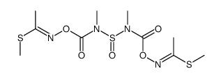 methyl (1Z)-N-[methyl-[methyl-[(Z)-1-methylsulfanylethylideneamino]oxycarbonylsulfinamoyl]carbamoyl]oxyethanimidothioate Structure