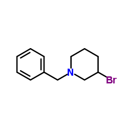 1-Benzyl-3-bromopiperidine结构式