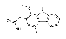 4-methyl-1-methylthiocarbazole-2-acetamide结构式