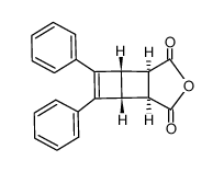 trans-5,6-diphenylbicyclo[2.2.0]hex-5-ene-2,3-dicarboxylic anhydride Structure