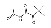 N-acetyl-3,3-dimethyl-2-oxobutanamide结构式
