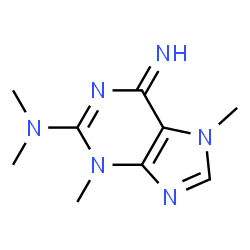 Purine, 2-(dimethylamino)-3,6-dihydro-6-imino-3,7-dimethyl- (8CI) Structure