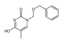 5-methyl-1-(phenylmethoxymethyl)pyrimidine-2,4-dione结构式