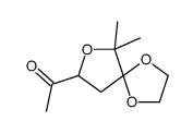 1-(6,6-dimethyl-1,4,7-trioxaspiro[4.4]nonan-8-yl)ethanone Structure