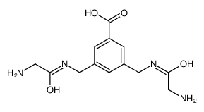 3,5-bis[[(2-aminoacetyl)amino]methyl]benzoic acid Structure