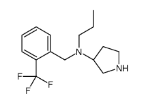 (3S)-N-propyl-N-[[2-(trifluoromethyl)phenyl]methyl]pyrrolidin-3-amine结构式