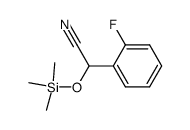 α-[(trimethylsilyl)oxy]-α-(o-fluorophenyl)acetonitrile Structure