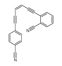 2-[6-(4-cyanophenyl)hex-3-en-1,5-diynyl]benzonitrile结构式