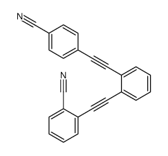 2-[2-[2-[2-(4-cyanophenyl)ethynyl]phenyl]ethynyl]benzonitrile结构式