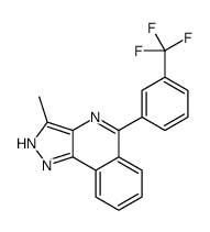 3-methyl-5-[3-(trifluoromethyl)phenyl]-2H-pyrazolo[4,3-c]isoquinoline结构式