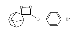 4'-(4-Bromophenoxy)spiro[adamantane-2,3'-[1,2]dioxetane]结构式