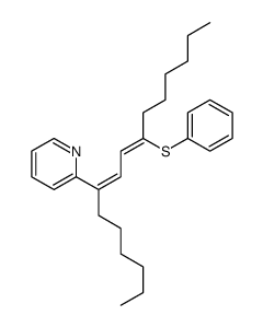 2-(10-phenylsulfanylhexadeca-7,9-dien-7-yl)pyridine Structure