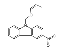3-nitro-9-(prop-1-enoxymethyl)carbazole Structure