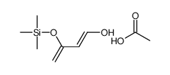 acetic acid,3-trimethylsilyloxybuta-1,3-dien-1-ol结构式