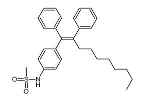 N-[4-(1,2-diphenyldec-1-enyl)phenyl]methanesulfonamide Structure