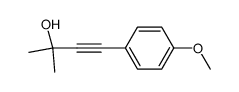 1-(3-hydroxy-3-methylbut-1-ynyl)-4-methoxybenzene Structure