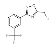 5-(Chloromethyl)-3-[3-(trifluoromethyl)phenyl]-1,2,4-oxadiazole Structure