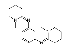 1-methyl-N-[3-[(1-methylpiperidin-2-ylidene)amino]phenyl]piperidin-2-imine结构式
