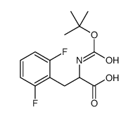 2-(TERT-BUTOXYCARBONYLAMINO)-3-(2,6-DIFLUOROPHENYL)PROPANOIC ACID structure