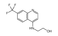 Ethanol, 2-[[7-(trifluoromethyl)-4-quinolinyl]amino] Structure