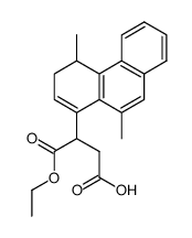 3-(4,10-dimethyl-3,4-dihydrophenanthren-1-yl)-4-ethoxy-4-oxobutanoic acid Structure