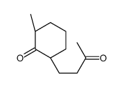 (2S,6R)-2-methyl-6-(3-oxobutyl)cyclohexan-1-one结构式