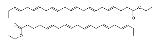 ethyl (4Z,7Z,10Z,13Z,16Z,19Z)-docosa-4,7,10,13,16,19-hexaenoate,ethyl (5Z,8Z,11Z,14Z,17Z)-icosa-5,8,11,14,17-pentaenoate Structure