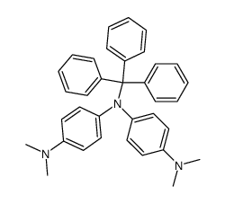 bis-(4-dimethylamino-phenyl)-trityl-amine Structure