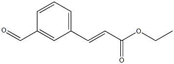 (E)-ethyl 3-(3-formylphenyl)acrylate结构式