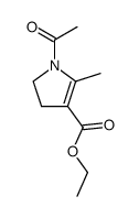 1-Acetyl-4,5-dihydro-2-methyl-1H-pyrrol-3-carbonsaeure-ethylester Structure