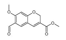 carbomethoxy-3 formyl-6 methoxy-7 2H chromene结构式