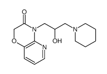 10-[2-hydroxy-3-(1-piperidyl)propyl]-7-oxa-2,10-diazabicyclo[4.4.0]dec a-2,4,11-trien-9-one结构式