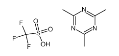 1H,3H-2,4,6-trimethyl-1,3,5-triazinium triflate结构式