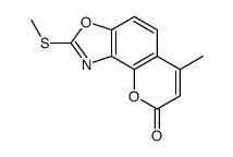 6-methyl-2-methylsulfanylpyrano[2,3-e][1,3]benzoxazol-8-one结构式