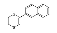 5-naphthalen-2-yl-2,3-dihydro-1,4-dithiine结构式