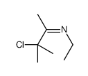 3-chloro-N-ethyl-3-methylbutan-2-imine Structure