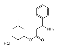 5-methylhexyl 3-amino-3-phenylpropanoate,hydrochloride结构式