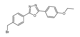 2-[4-(bromomethyl)phenyl]-5-(4-ethoxyphenyl)-1,3,4-oxadiazole结构式