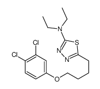 5-[4-(3,4-dichlorophenoxy)butyl]-N,N-diethyl-1,3,4-thiadiazol-2-amine Structure