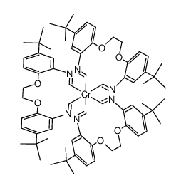 Cr(1,2-bis(4-tert-butyl-2-isocyanophenoxy)ethane)3 Structure