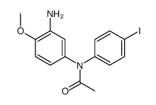 N-(3-amino-4-methoxyphenyl)-N-(4-iodophenyl)acetamide Structure