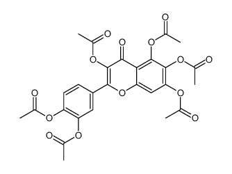 [2-acetyloxy-4-(3,5,6,7-tetraacetyloxy-4-oxochromen-2-yl)phenyl] acetate结构式