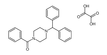 (4-benzhydrylpiperazin-1-yl)-phenylmethanone,oxalic acid结构式